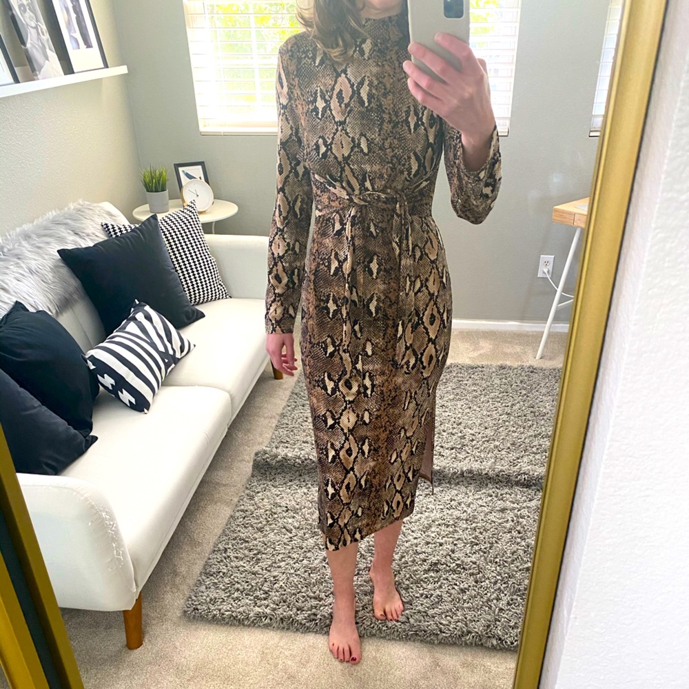 Snake skin Print Dress